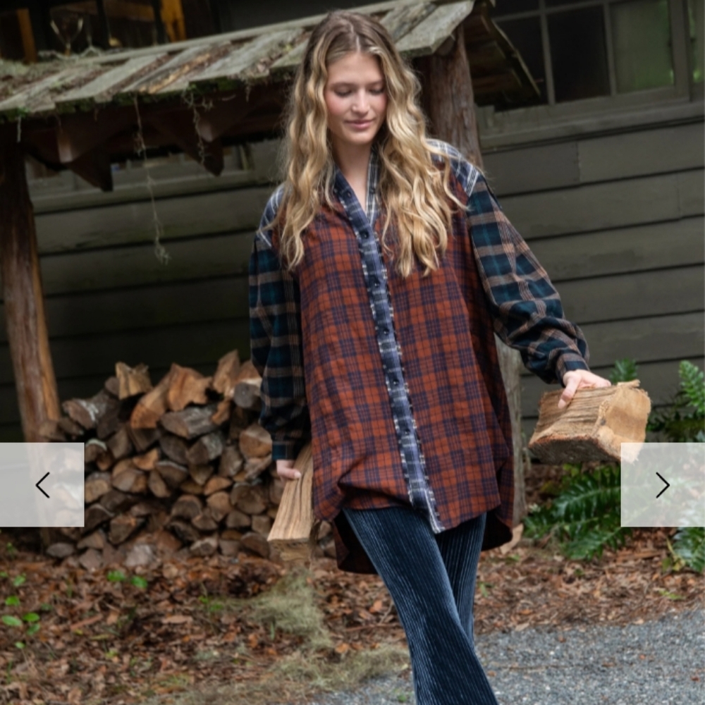Devon Flannel Tunic - Plaid